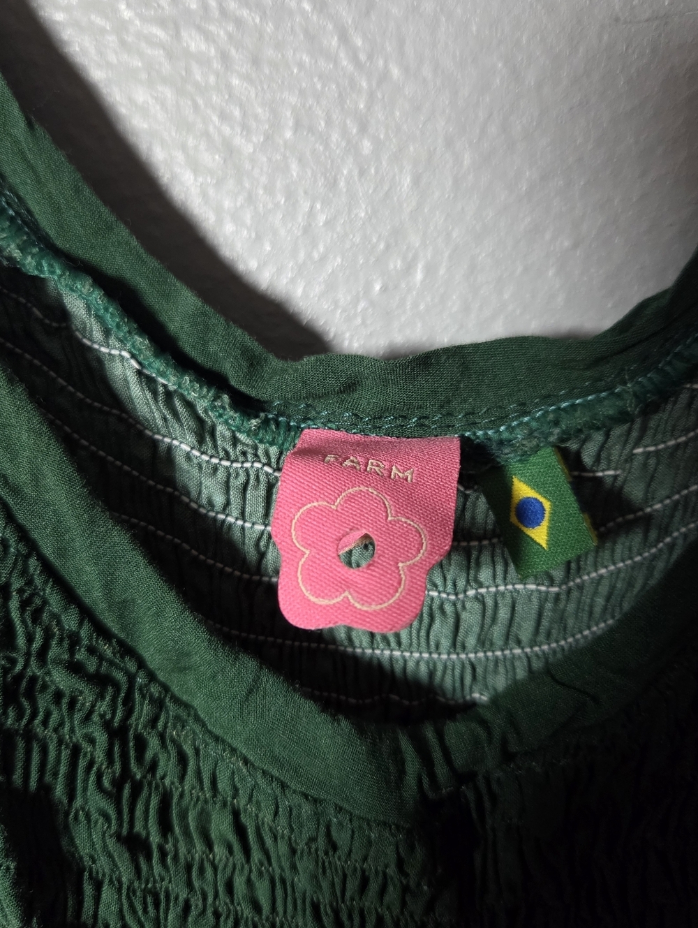 Farm Rio Brazil edition Green With Butterflies Maxi Dress Sz Small Summer Beach - Picture 9 of 10